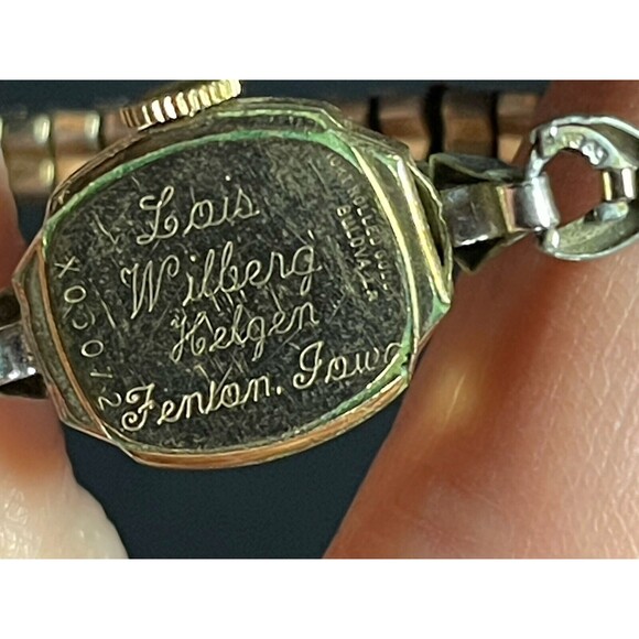 BULOVA Ladies 23 Jewel Watch 10K RG w/10KGF Bracelet Parts/Repair Vintage main image 11
